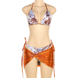Oyster 3 Piece Fashion Swim Bikini Set