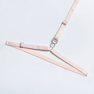 Chain Strap Flamingo Feather Lingerie Set