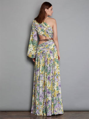Chain Link Midsummer Blossom Fashion Dress
