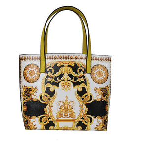 Ornate Golden Pillar Fashion Handbag