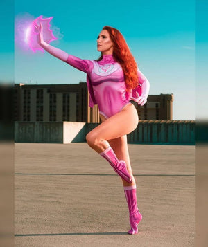 Pink Atom Bodysuit