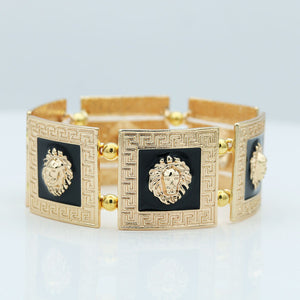 Egyptian 14K Gold-plated Gold Lion Bracelet
